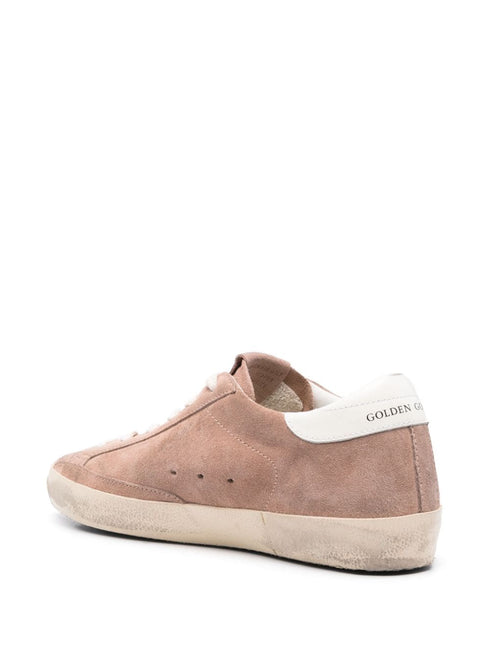 SUPER-STAR SUEDE UPPER LAMINATED LEATHER STAR POLISHED LEATHER HEEL